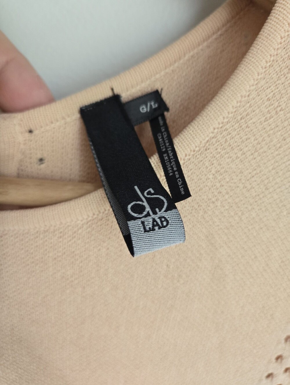 DS LAB Crewneck Maxi Dress in Peach